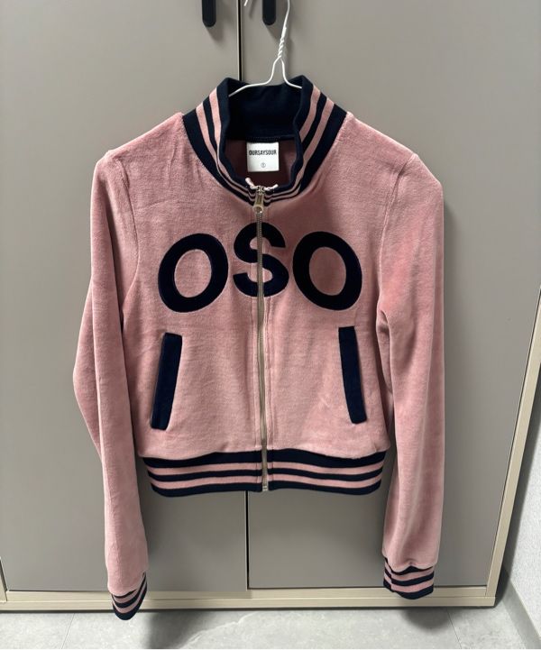 oursaysour ラブカラーコンビネーションラインシルクジャケット MUSINSA | OURSAYSOUR Velour color blocking track jacket melange