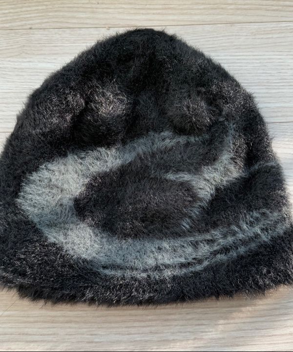 MUSINSA公式 | GOTTER GALLERY SYMBOL UNCUFFED MOHAIR BEANIE_BK