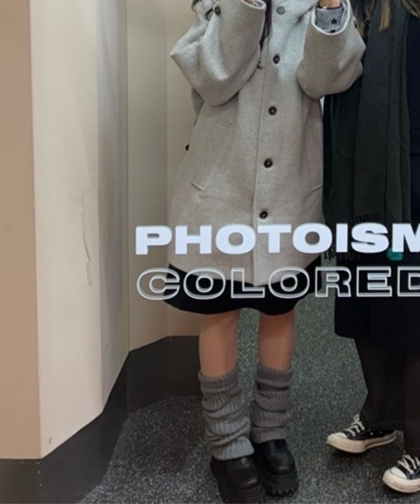 MUSINSA | OAFISH Rich Wool Half Coat, Grey