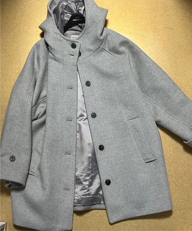 MUSINSA | OAFISH RICH WOOL HALF COAT, GRAY