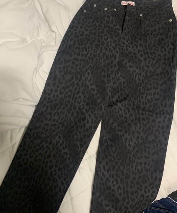 ◆OAFISH◆ Wide leopard pants charcoal 24FW 040 MUSINSA | OAFISH Wide leopard print pants, charcoal