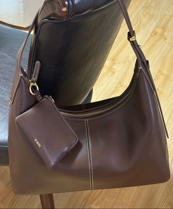 MUSINSA | DEMERIEL Veneta Hobo Bag Medium Wood Brown