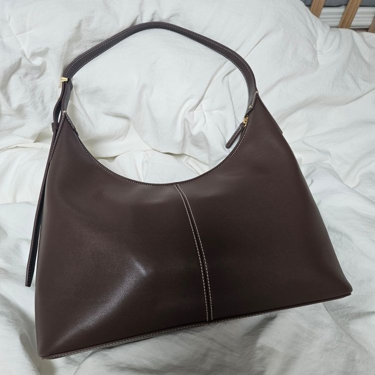 MUSINSA | DEMERIEL Veneta Hobo Bag Medium Wood Brown