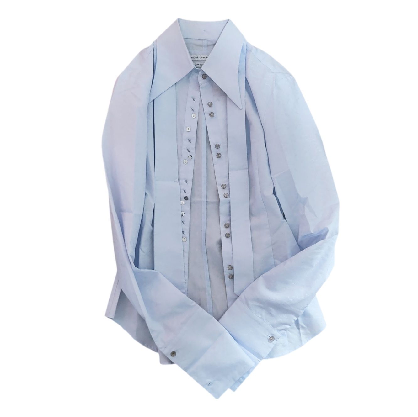 MUSINSA公式 | SCULPTOR Tie Button Down Shirt Classic Blue