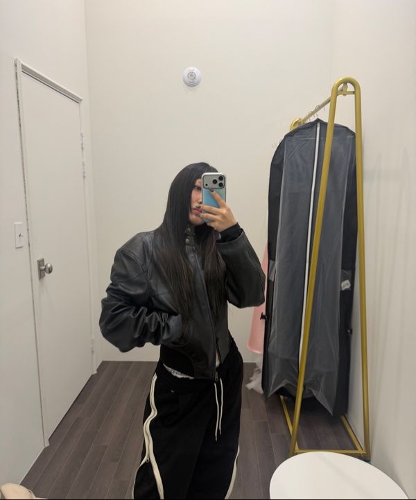 sculptor Emboss Faux Leather Bomber ブラック MUSINSA公式 | SCULPTOR Emboss Faux Leather Bomber Black