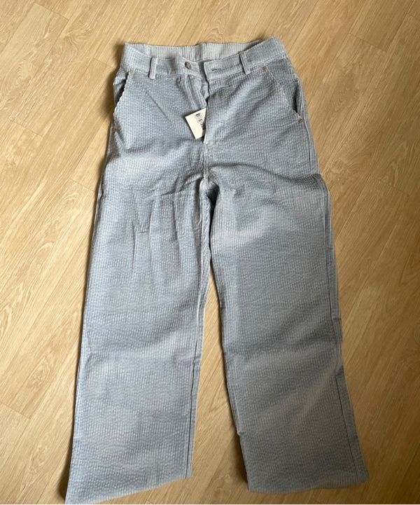 MUSINSA | REST&RECREATION LOGO CORDUROY PANTS - IVORY