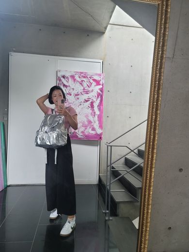 MUSINSA公式 | MUCENT スワン グロッシー バックパック 男女共用 (2カラー)