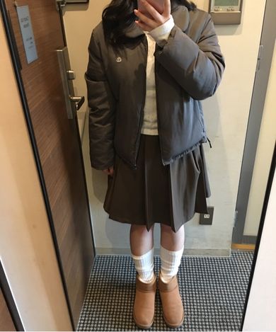 MUSINSA公式 | COYSEIO SOLID PADDED JACKET GREY