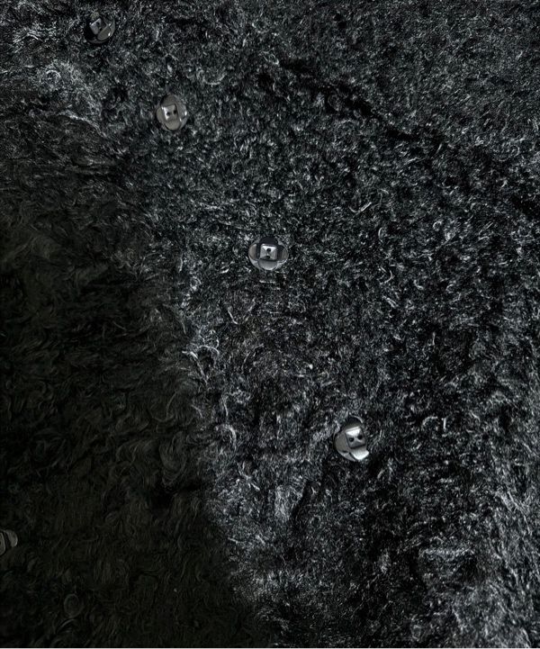 MUSINSA公式 | COYSEIO HAIRY FUR JACKET BLACK