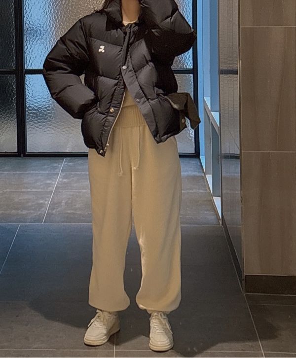 MUSINSA公式 | REST&RECREATION COLLAR DOWN JACKET - NAVY