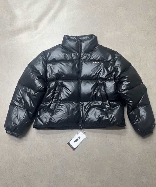 NERDY ★ WOMEN'S ESSENTIAL GLOSSY DOWN JACKET ★関税送料込 MUSINSA | NERDY Women's Essential Glossy Down Jacket (Black