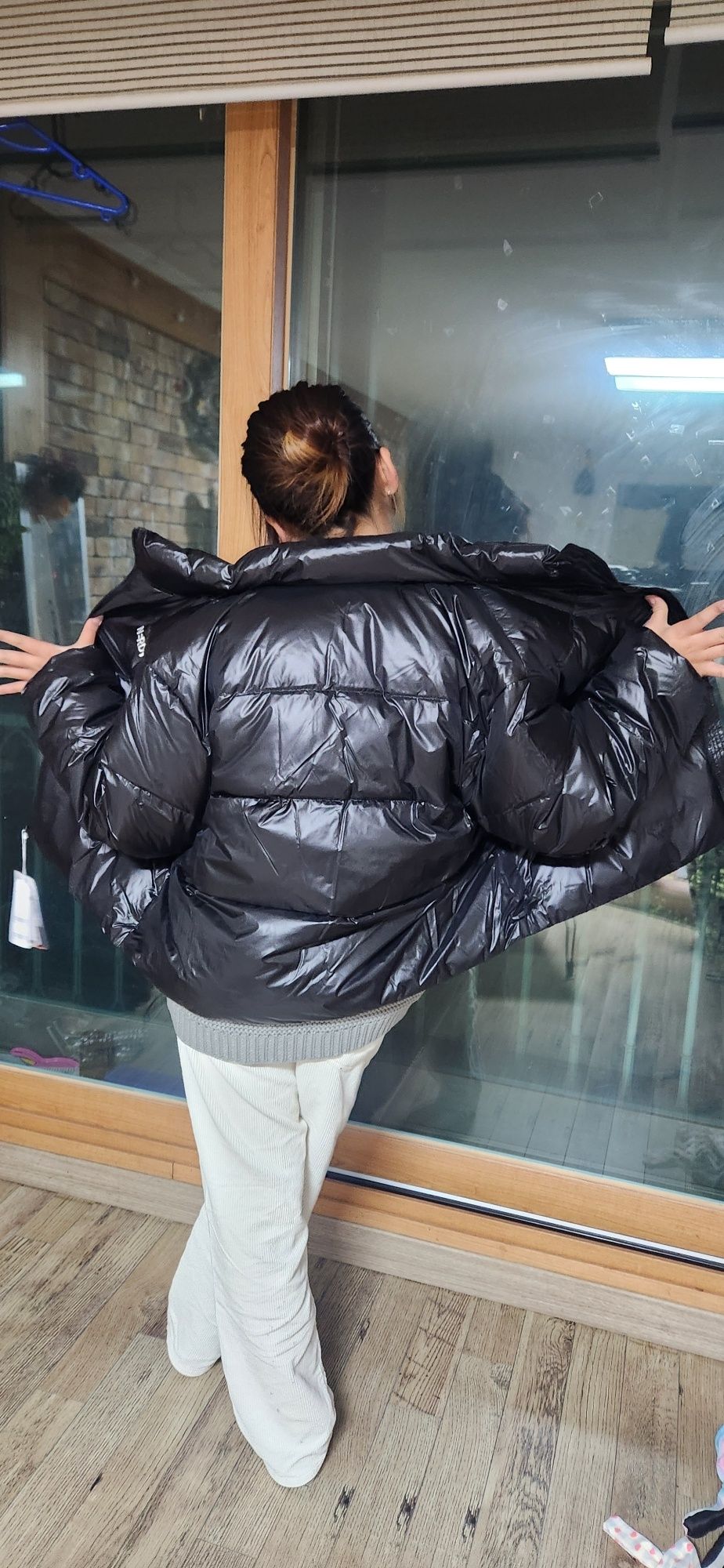 NERDY★韓国大人気 Women's Essential Glossy Down Jacket MUSINSA | NERDY Women's Essential Glossy Down Jacket (Black
