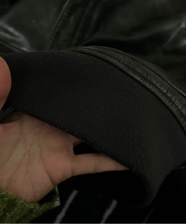 アウターその他 GLOWNY AIR FORCE LEATHER JACKET WASHED BLACK MUSINSA公式 | GLOWNY AIR FORCE LEATHER JACKET (WASHED BLACK)