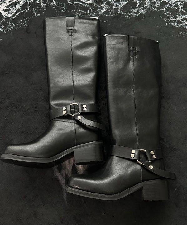 MUSINSA | ASURA MULTI LEATHER BOOTS (BLACK)