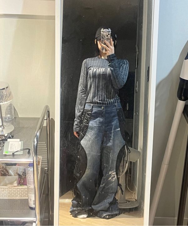 MUSINSA公式 | ANDERSSON BELL FOR WOMEN Denim Trompe L'Oeil