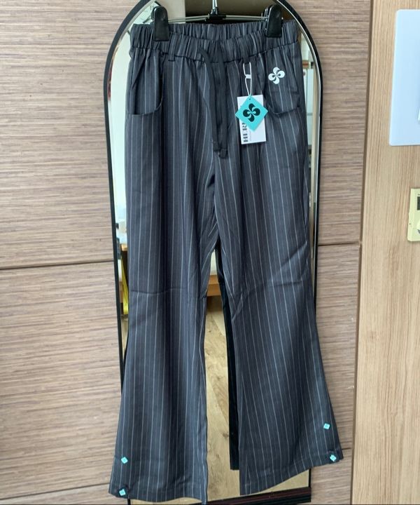 ★2025SS新作★HERETIC★BUTTON STRIPE BENDING PANTS MUSINSA | HERETIC BUTTON STRIPE BENDING PANTS / charcoal
