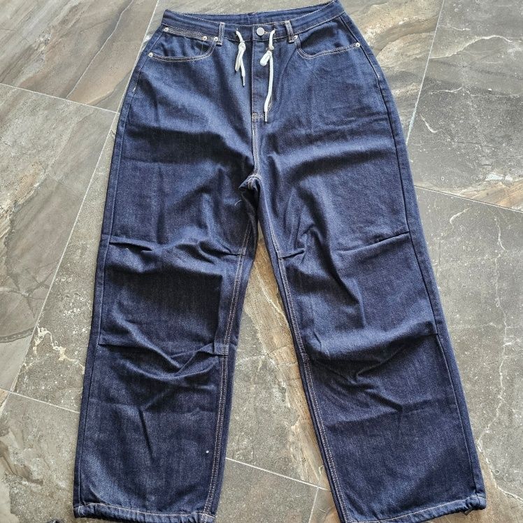 MUSINSA | MUCENT Maxi Back Pocket Big Logo Denim Unisex (2