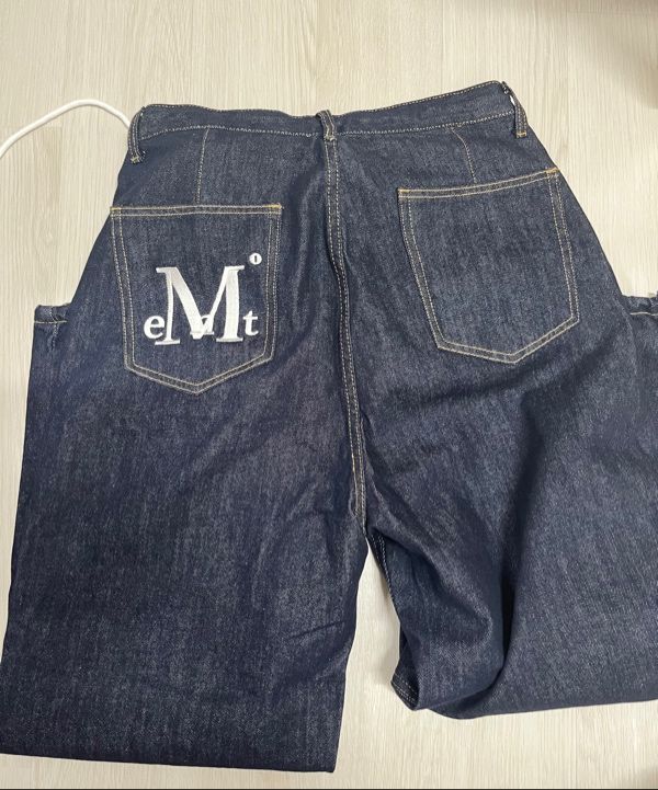 MUSINSA | MUCENT Maxi Back Pocket Big Logo Denim Unisex (2
