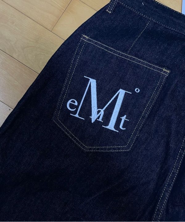 MUSINSA | MUCENT Maxi Back Pocket Big Logo Denim Unisex (2
