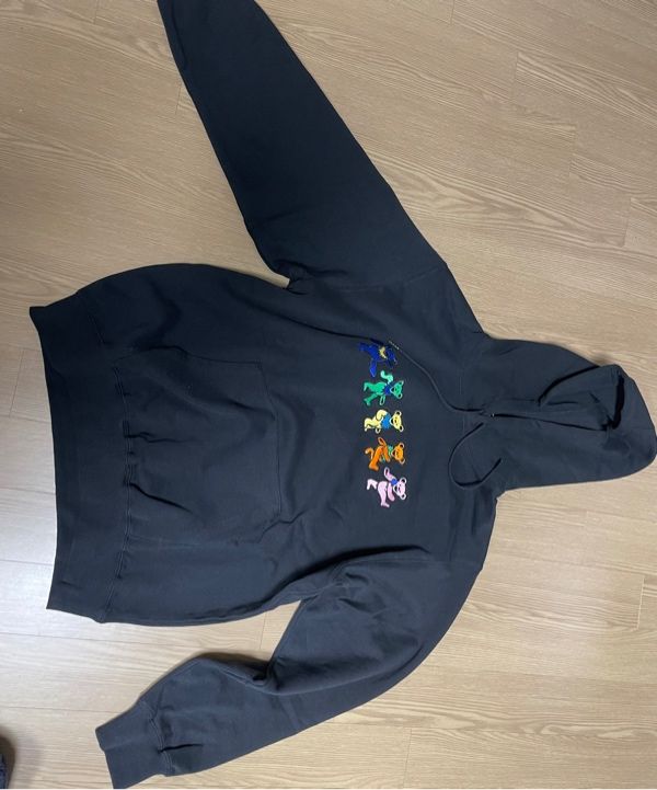 MUSINSA | thisisneverthat® GD Dancing Bears Hoodie Black