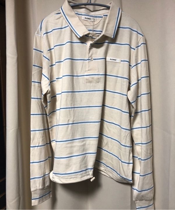 MUSINSA | GLOWNY TERRY PK LONG SLEEVE (BLUE)