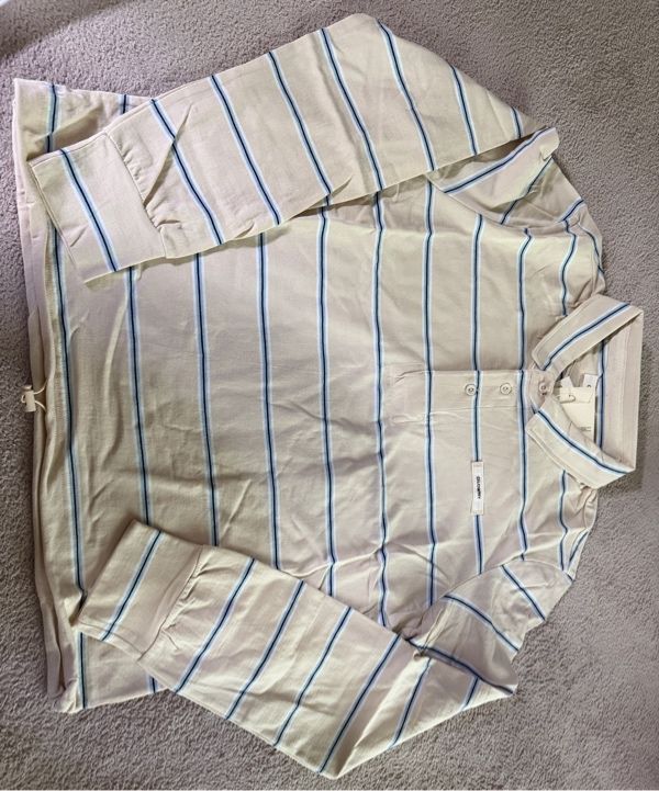 MUSINSA | GLOWNY TERRY PK LONG SLEEVE (CREAM)