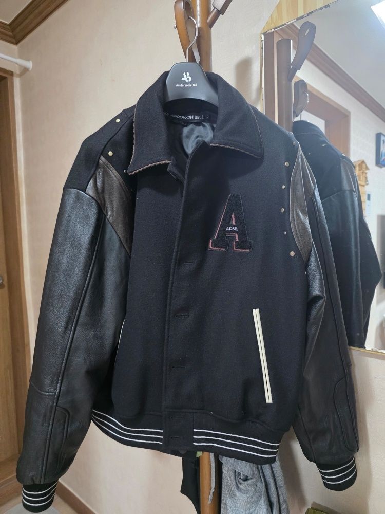 MUSINSA公式 | ANDERSSON BELL A パッチウール＆レザーバーシティ