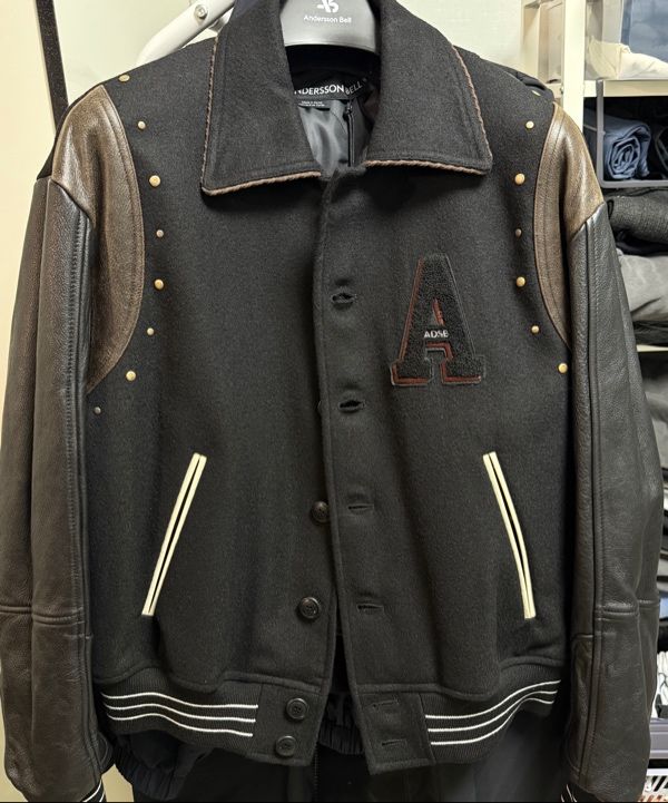 MUSINSA公式 | ANDERSSON BELL A Patch Wool & Leather Varsity