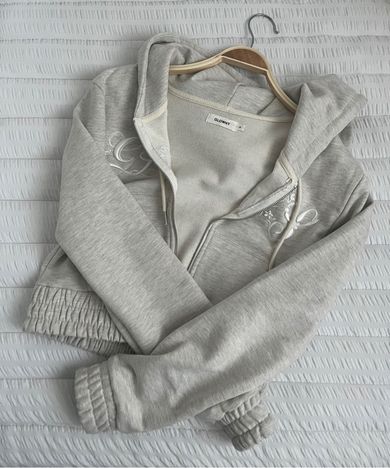 MUSINSA公式 | GLOWNY BONNIE CROP ZIP UP (OATMEAL)