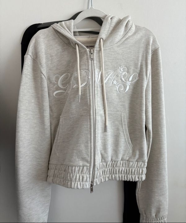 トップス GLOWNY BONNIE CROP ZIP UP MUSINSA | GLOWNY BONNIE CROP ZIP UP (CHARCOAL)