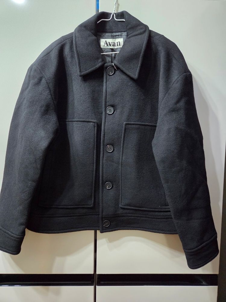 ブルゾン AVANDRESS Modern Wool Collar Jacket BLACK MUSINSA | AVANDRESS Modern Wool Collar Jacket BLACK