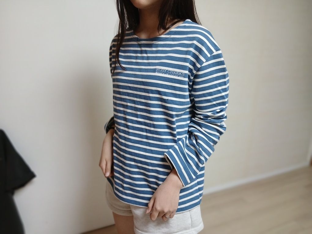 Tシャツ・カットソー RONRON STRIPE LACE PATCH ELBOW PATCH LONG SLEEVE BLUE MUSINSA | RONRON STRIPE LACE PATCH ELBOW PATCH LONG SLEEVE BLUE