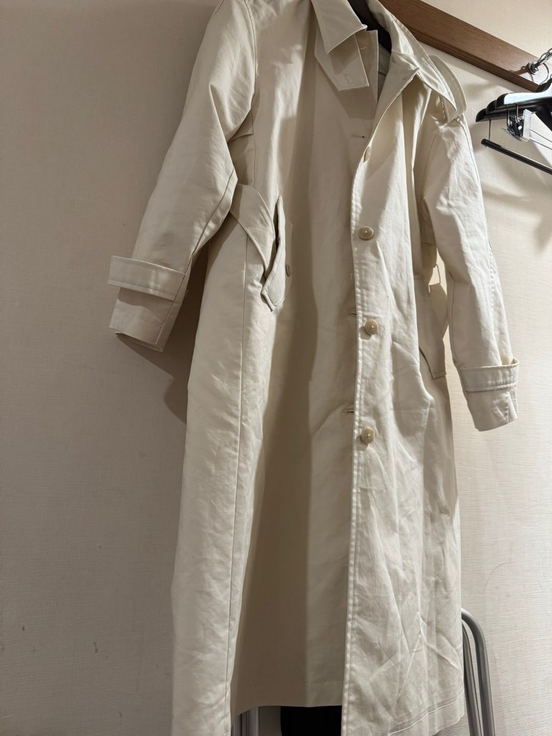 Lenina ♥ HARICOT single button long trench coat MUSINSA公式 | LENINA HARICOT single button long trench