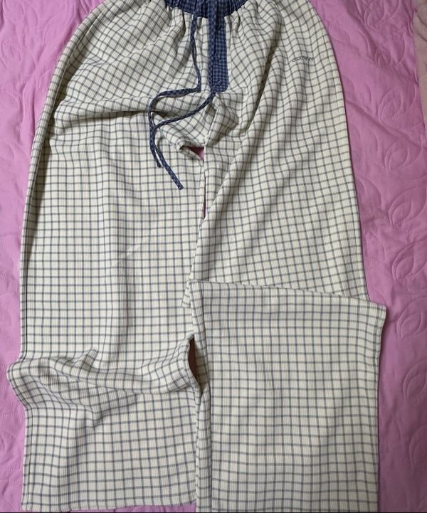 MUSINSA公式 | GLOWNY HOMEBODY BUTTON PANTS (BABY BLUE)