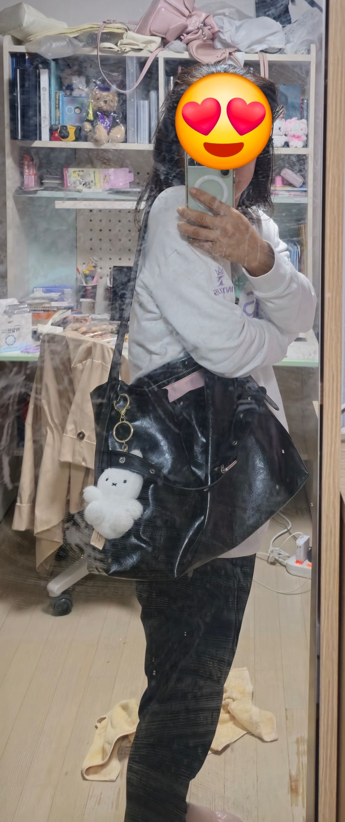 MUSINSA | VVV [SET] Buckle Hobo Shoulder Crossbody Bag _
