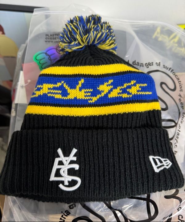 ◆YESEYESEE x Newera Y.E.S Jacquard Pompon Knit Beanie/2色◆ MUSINSA | YESEYESEE YESEYESEE x Newera Y.E.S Jacquard Pompon