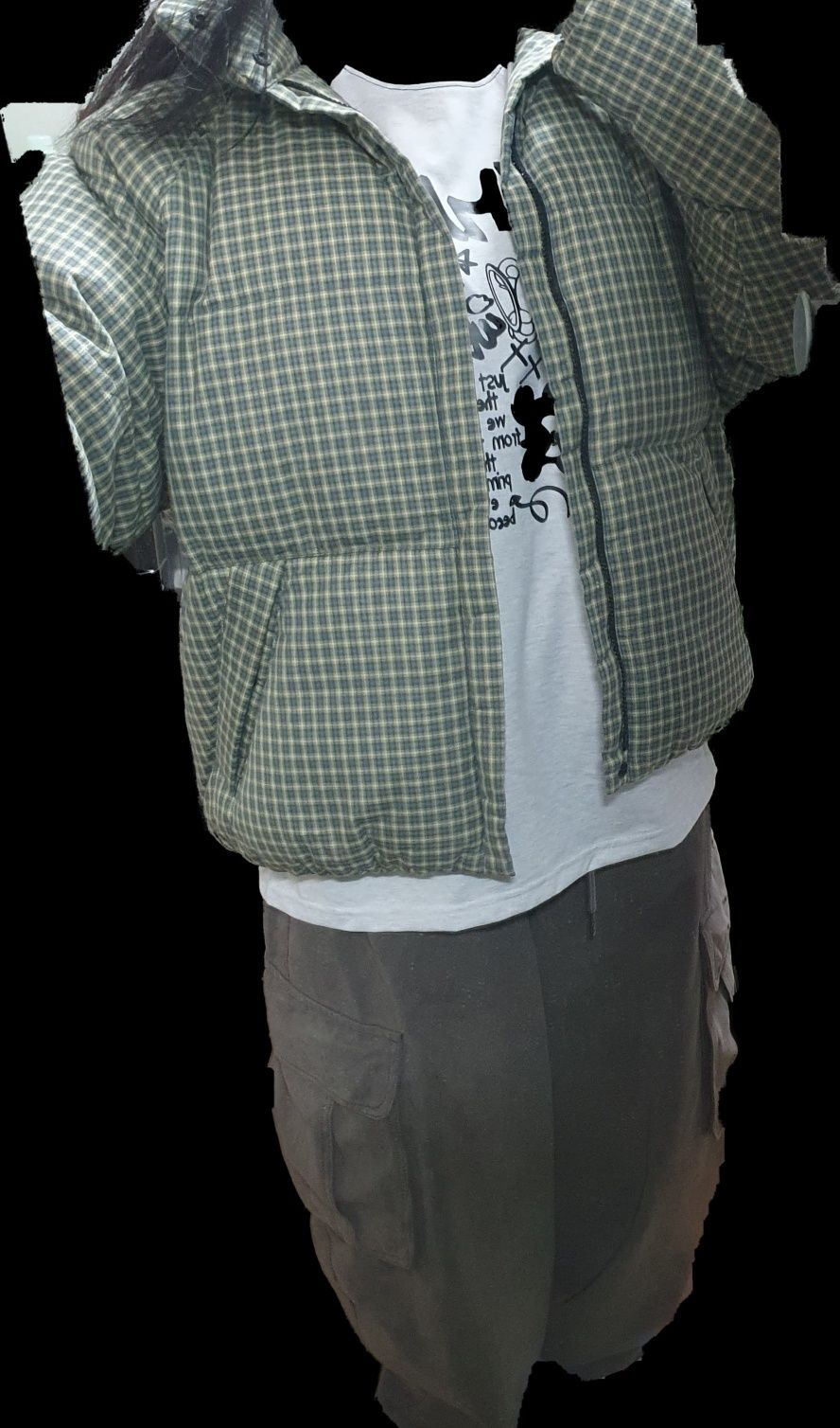 ダウンジャケット・コート [NICEGHOSTCLUB]FFATS CHECK DOWN PUFFER_BLUE(NG2EWUB901A) MUSINSA | NICE GHOST CLUB FFATS CHECK DOWN PUFFER_BLUE