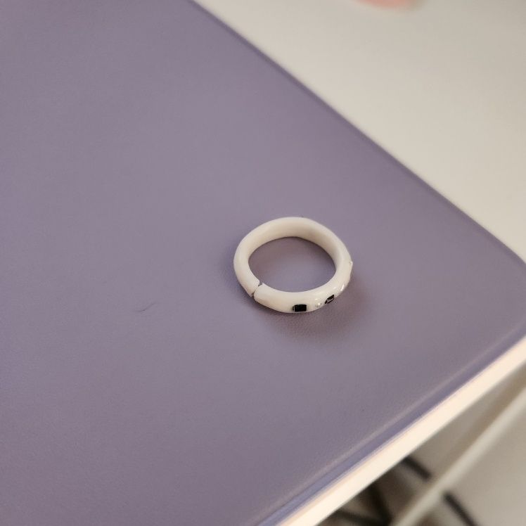 MUSINSA公式 | NFF heart term ring-white