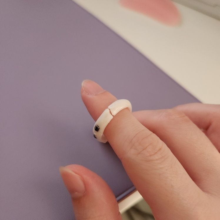 MUSINSA公式 | NFF heart term ring-white