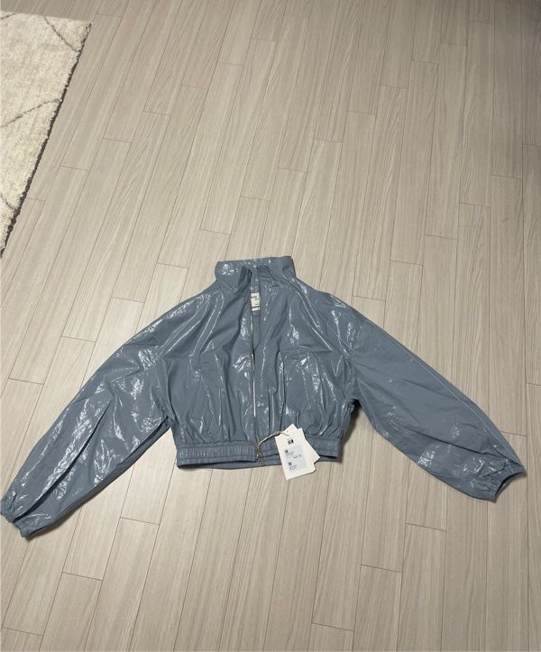 MUSINSA | MATIN KIM MATIN COATING CROP BLOUSON IN SKY