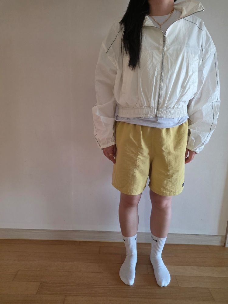 MUSINSA公式 | MATIN KIM MATIN COATING CROP BLOUSON IN IVORY