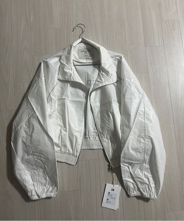 MUSINSA公式 | MATIN KIM MATIN COATING CROP BLOUSON IN IVORY