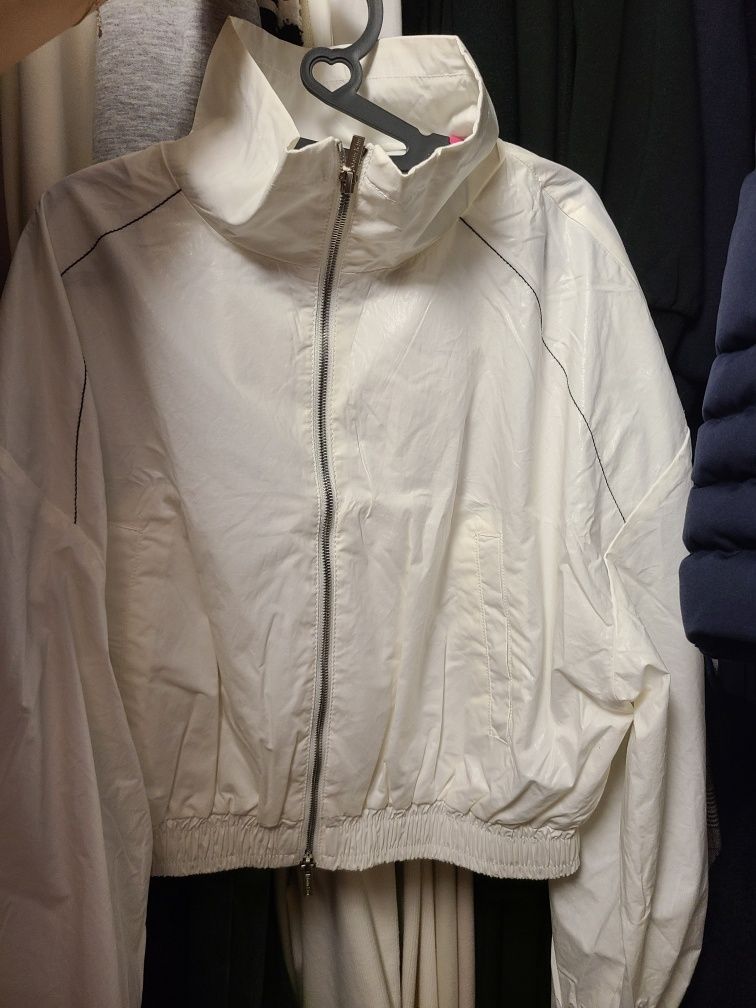 MUSINSA公式 | MATIN KIM MATIN COATING CROP BLOUSON IN IVORY