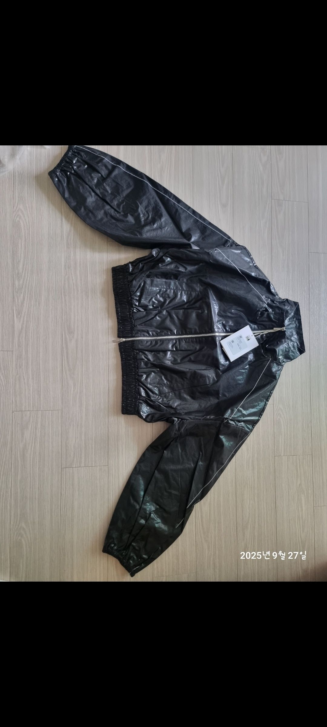 ジャケット・アウター MATIN COATING CROP BLOUSON BLACK MUSINSA | MATIN KIM MATIN COATING CROP BLOUSON IN BLACK