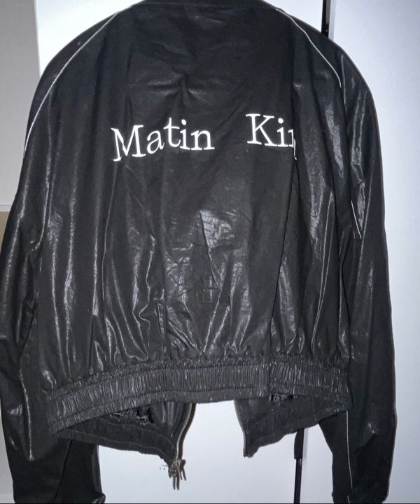 ジャケット・アウター Matin Kim blouson jacket Free size MUSINSA | MATIN KIM MATIN COATING CROP BLOUSON IN BLACK