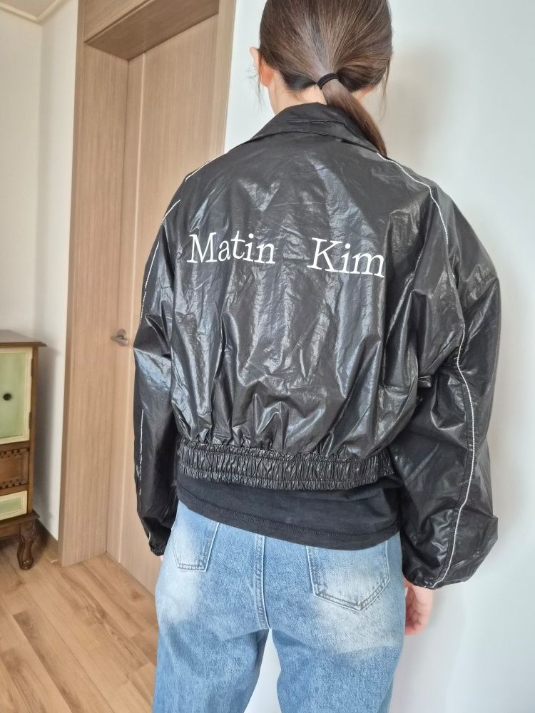 ジャケット・アウター MATIN COATING CROP BLOUSON BLACK MUSINSA | MATIN KIM MATIN COATING CROP BLOUSON IN BLACK