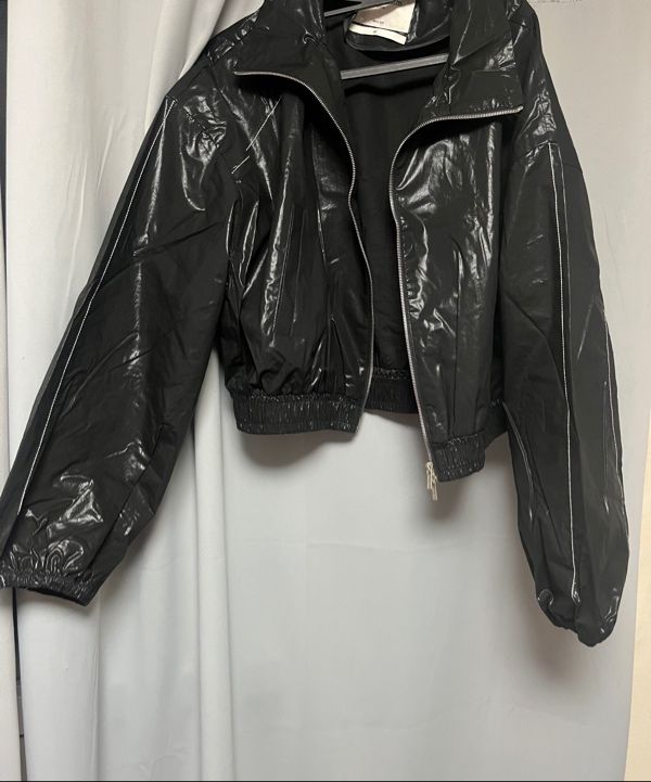 ジャケット・アウター MATIN COATING CROP BLOUSON BLACK MUSINSA | MATIN KIM MATIN COATING CROP BLOUSON IN BLACK