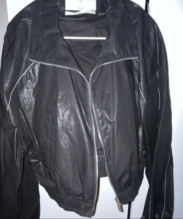 ジャケット・アウター [TYPESERVICE] MUSINSA matin kim coyseio MUSINSA | MATIN KIM MATIN COATING CROP BLOUSON IN BLACK