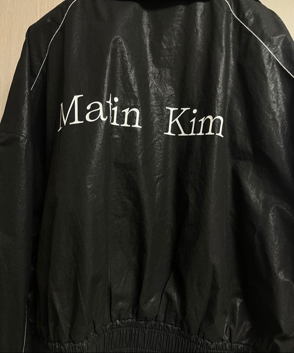 MUSINSA | MATIN KIM MATIN COATING CROP BLOUSON IN BLACK