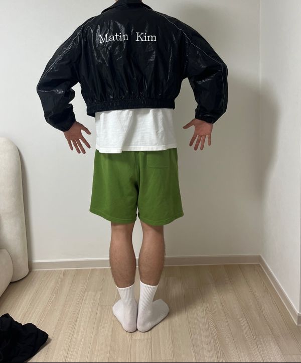 ジャケット・アウター MATIN COATING CROP BLOUSON IN BLACK MUSINSA | MATIN KIM MATIN COATING CROP BLOUSON IN BLACK